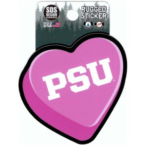 rugged sticker pink heart with PSU